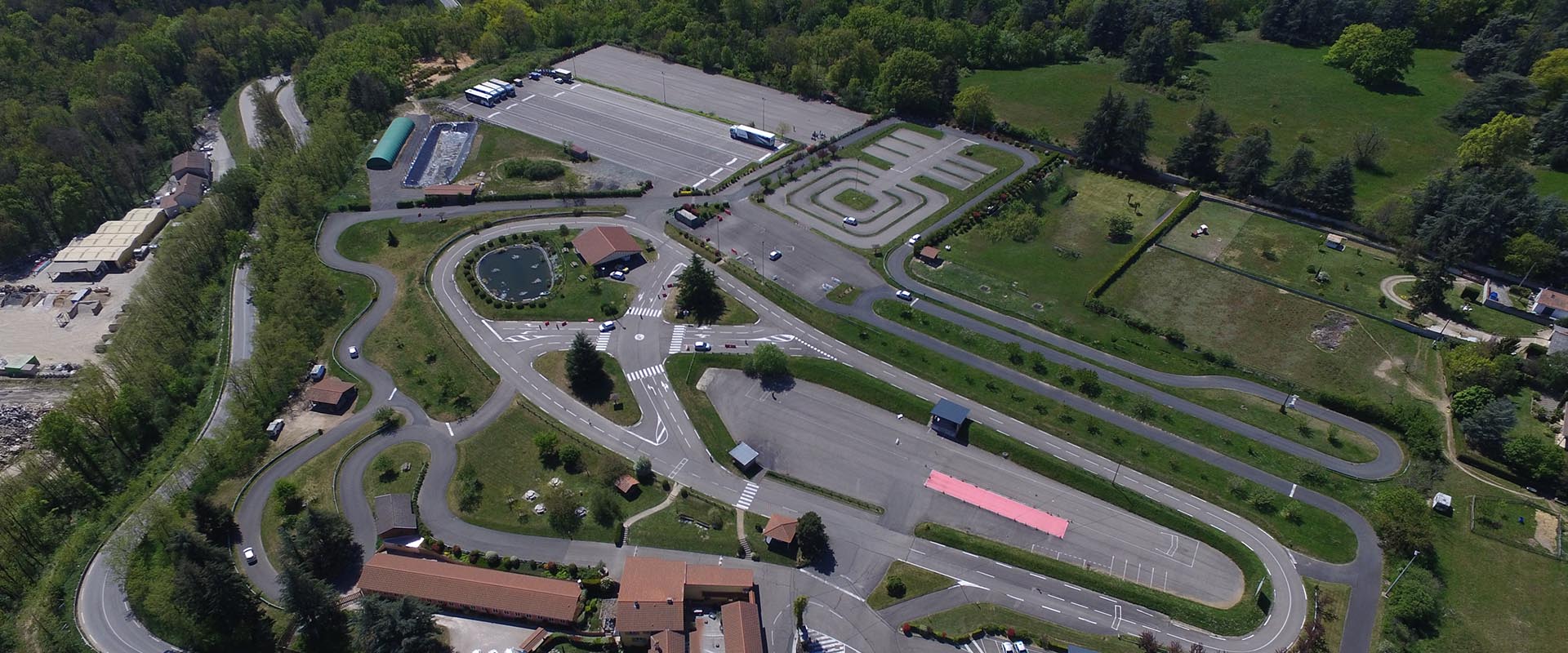 vue aérienne du circuit Marietton avec légende