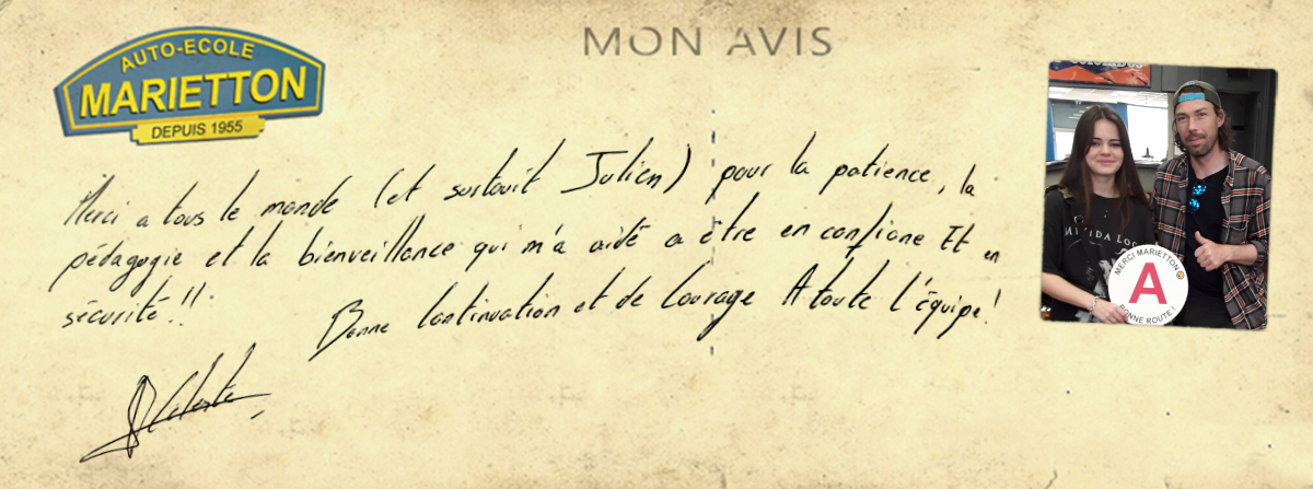 avis manuscrit de Céleste