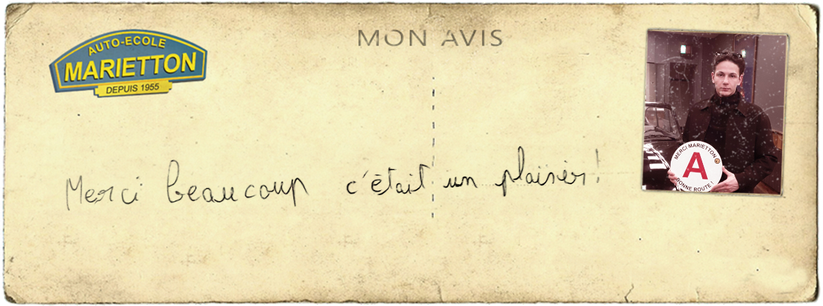 avis manuscrit de Thibault